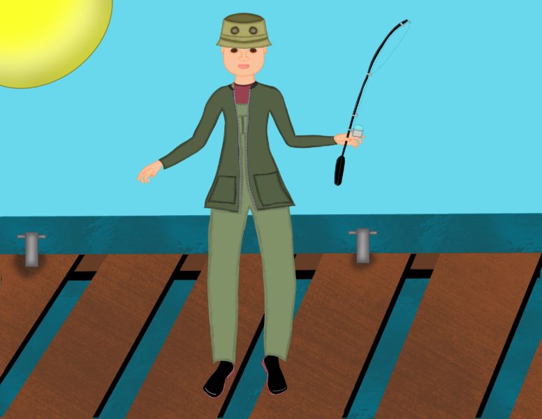 Fishing Kid Scene