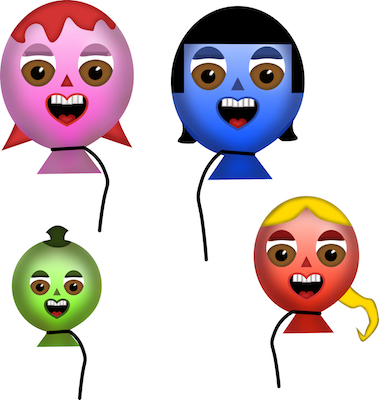 Happy Balloon Family