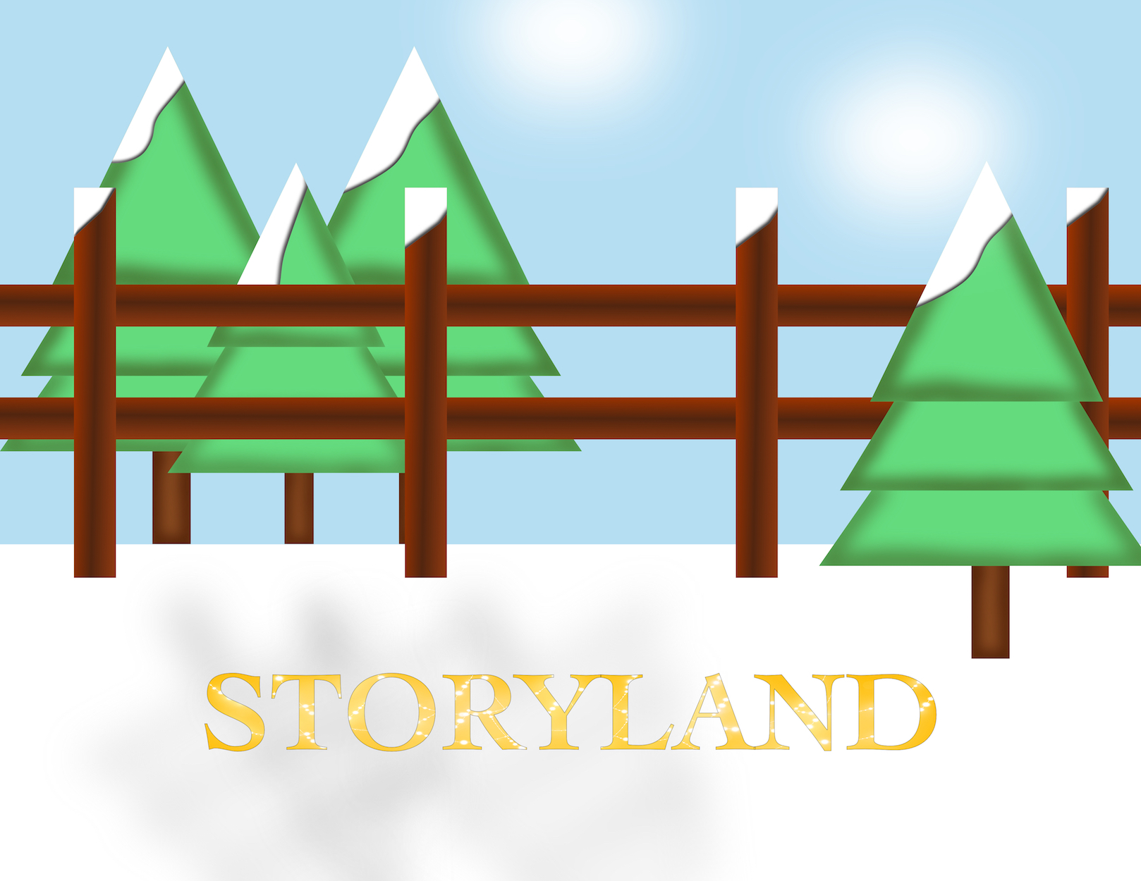 Storyland Winter Scene