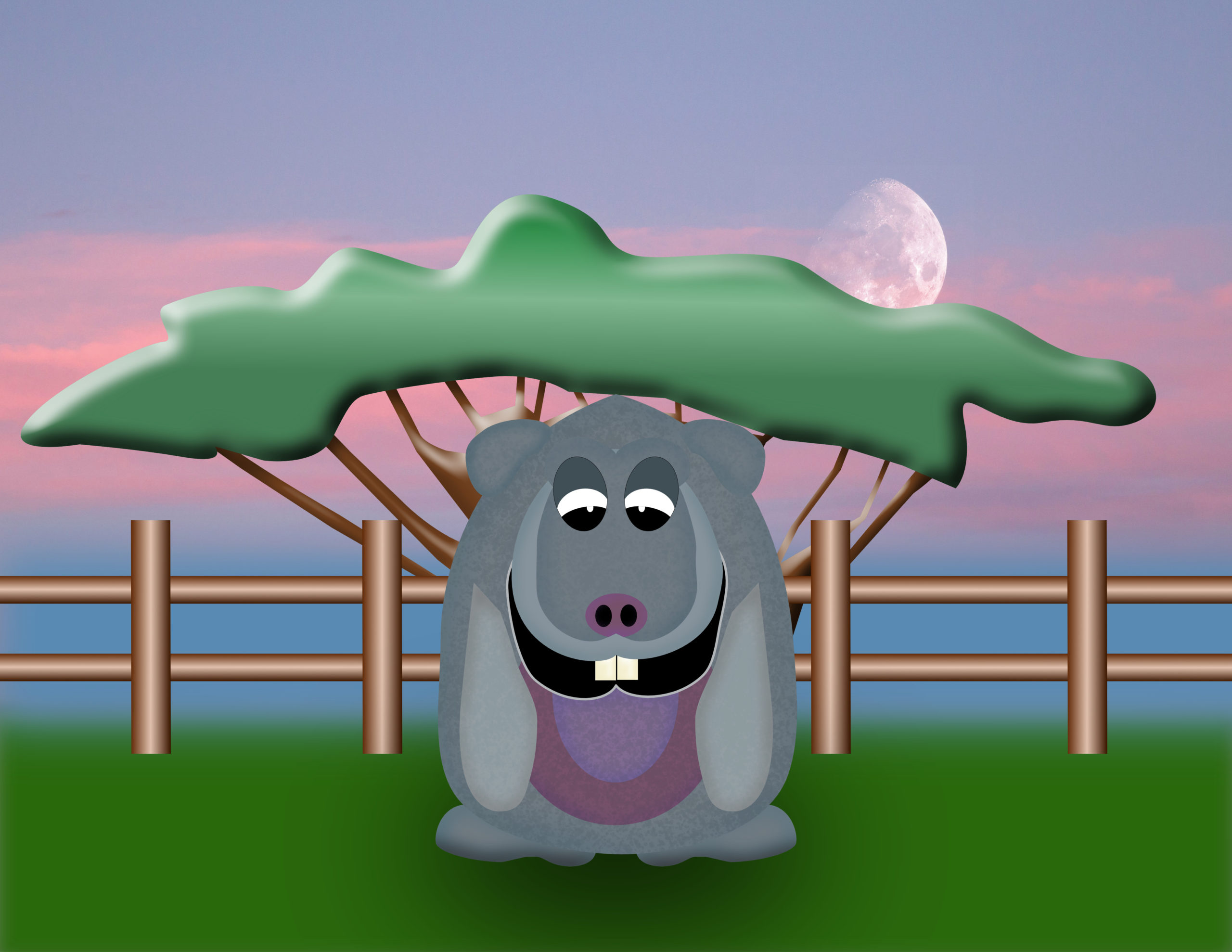 A Sunny Hippo