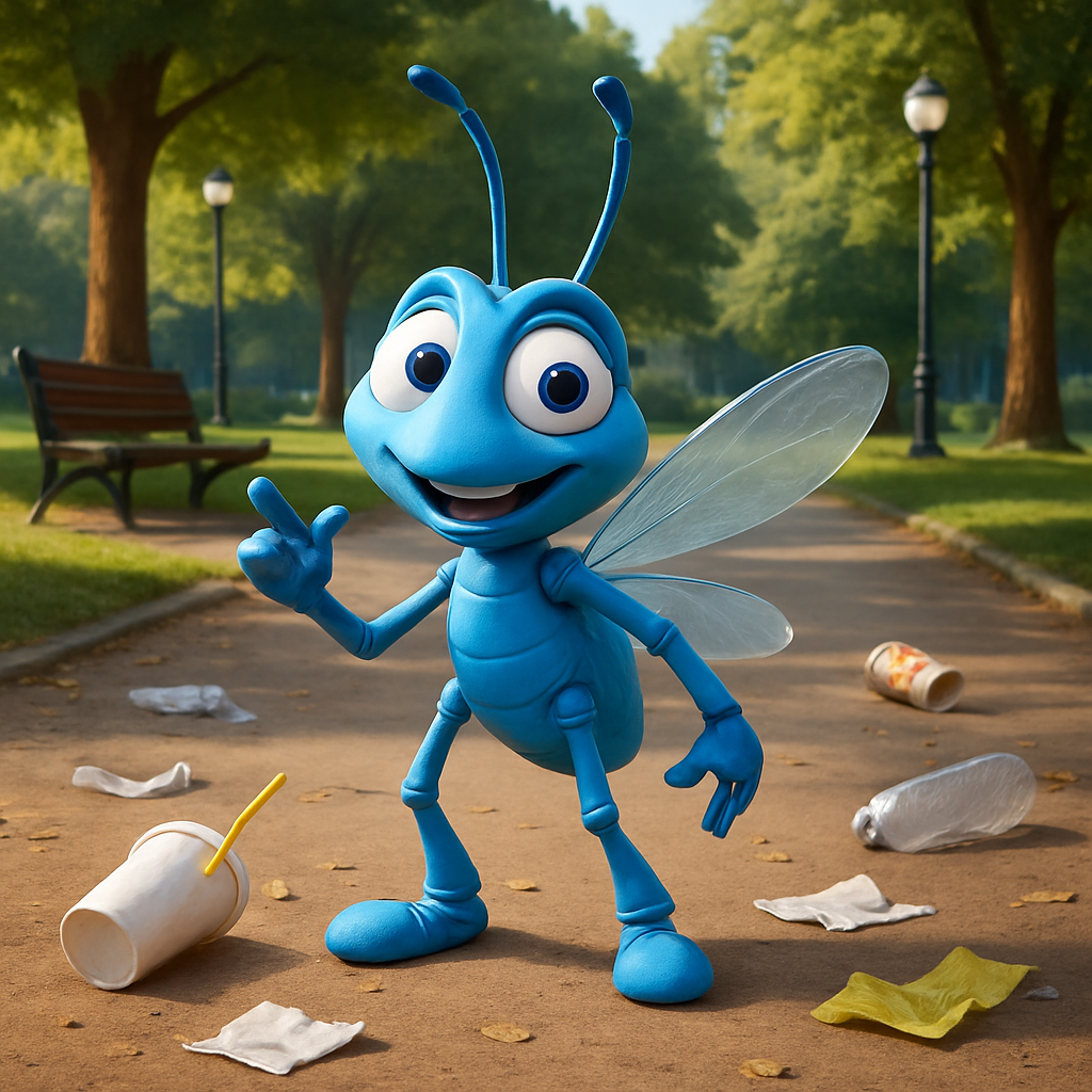 Environment Bug and the Earth Day Concert Cleanup