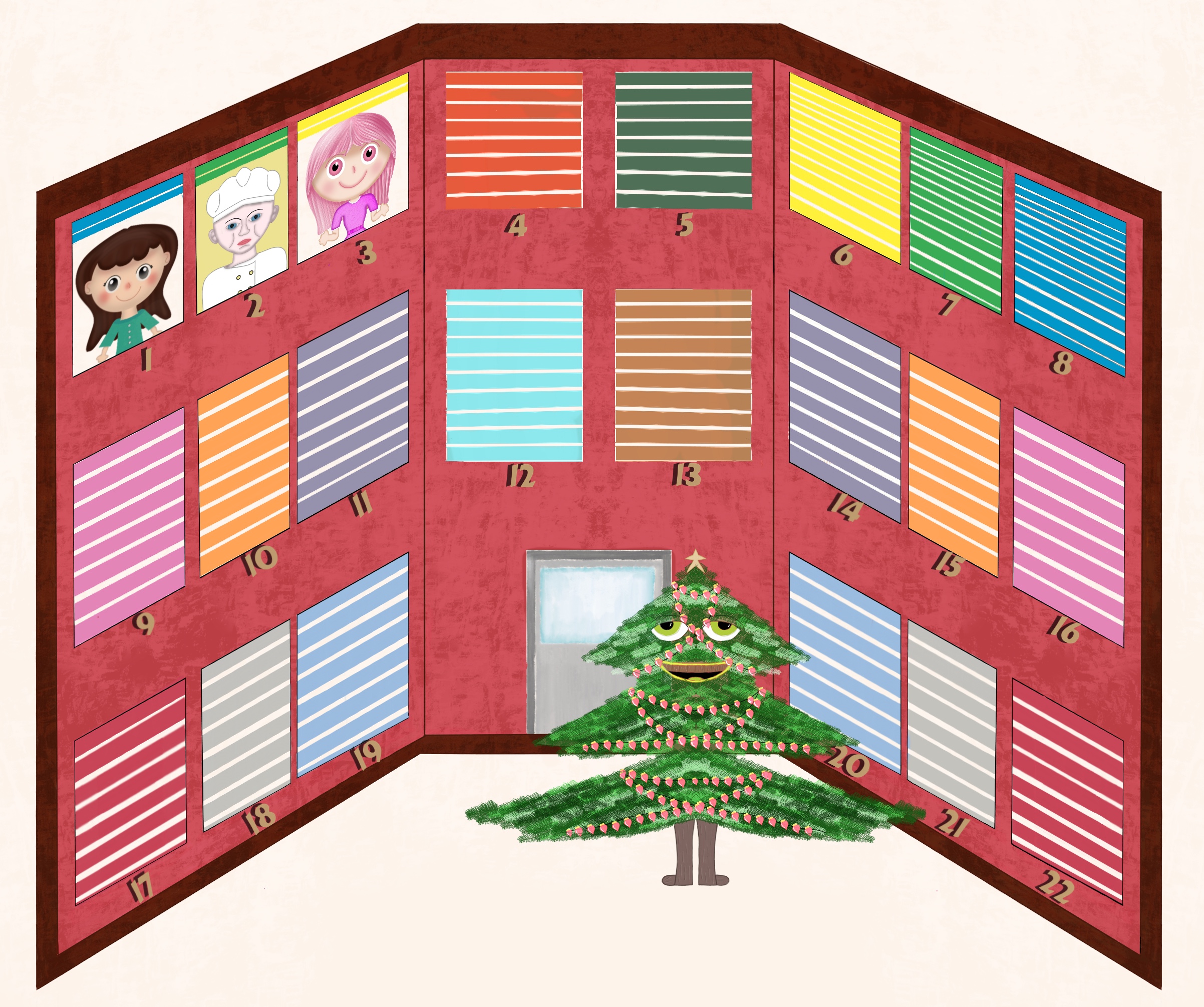 Christmas Building 2024 – Apartment 3 – Arlene the Artist