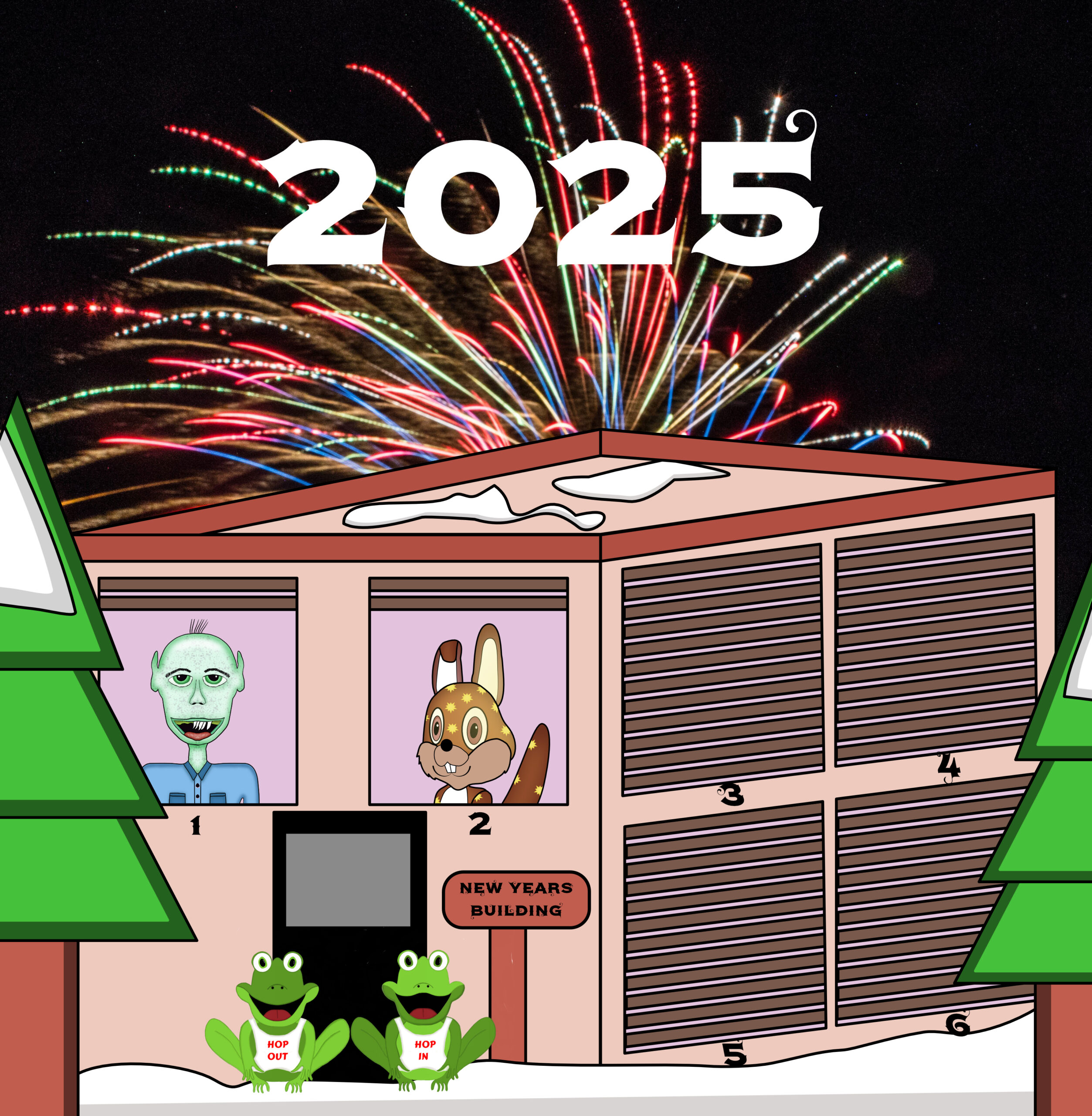 New Years Building 2025 – Apartment 2 – Sunny Squirrel