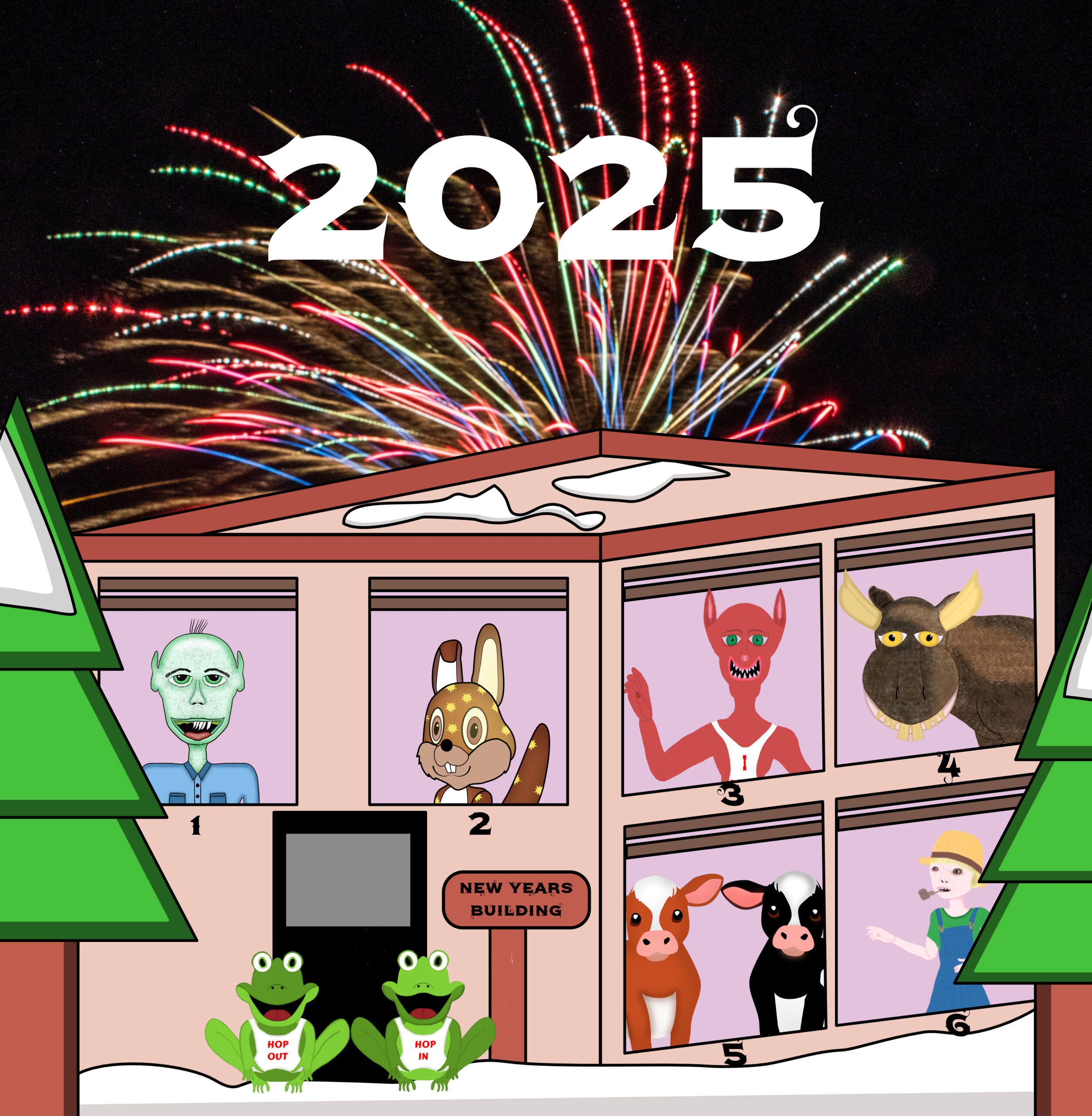 New Years Building 2025 – Apartment 6 – Hillbilly Bob